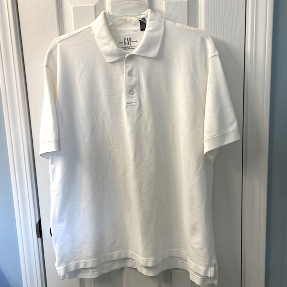 Men’s Gap Short Sleeve Polo Shirt, Size M